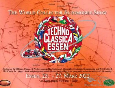 Next Techno Classica Essen 23 to 27 March 2022