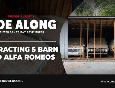 They dismantled a barn to free five Alfa Romeos! 