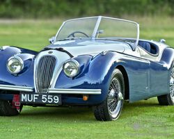 1953 Jaguar XK120 OTS with race history.
