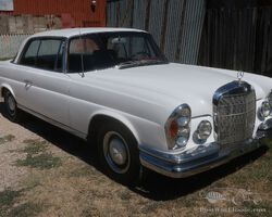 1966 MERCEDES 250 SE SUNROOF COUPE. EURO, 4 SPEED