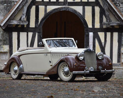 1946 Delage D6 3L Olympic cabriolet by Dens | Artcurial | Salon Rétromobile 2023