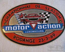 27 Motor Action Club Luxembourg Slalom Rodange badge 1969