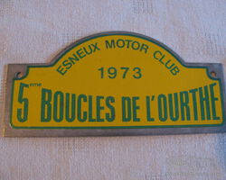 28 Esneux Motor Club 5e Boucles de L’Ourthe badge 1973