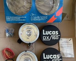 Classic NOS Lucas DX160 Driving Lights & Covers MG Metro Rally Mini Triumph Ford