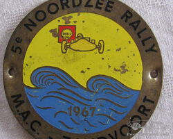 15 MAC Zandvoort 5e Noordzee rally 1967 badge