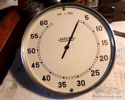 Jaeger rev counter 150 mm 0-6000 1:4 Ivory dial