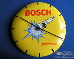 Bosch Thermo-Elastic Spar Plug Advertising Clock