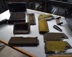 Various interior parts for a Maserati Sebring