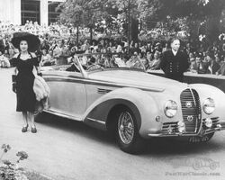 1947 DELAHAYE 135 MS CABRIOLET VEDETTE PAR H. CHAPRON