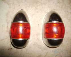 One pair of chromed trafficator lights