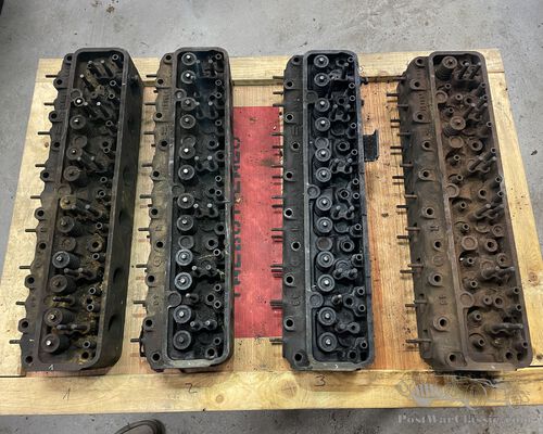 Various cylinder heads for Delahaye 135/235