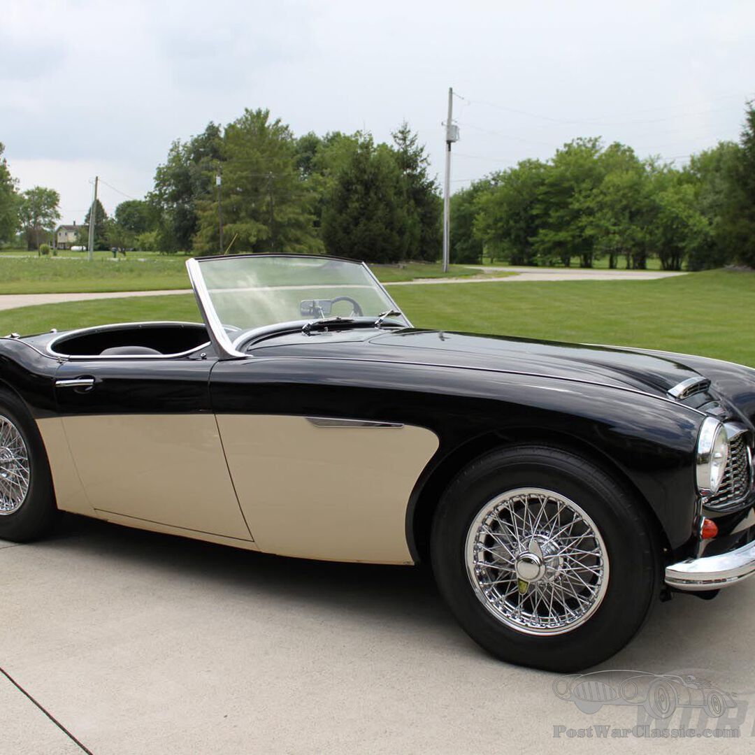 【希少】60’s~ Mr.Marti／ベスト／ブラウン／ユーロヴィンテージ Car Austin Healey 3000 MkI BN7 Roadster 1960 for sale - PostWarClassic
