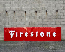 Huge Moulded Plastic Firestone Tires Advertising Sign | Classic Car Auction - Extravaganza | 28th Sept 2024