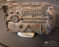 TALBOT FRANCE épreuve de fonderie