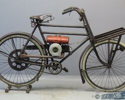 c1952 ILO F60H -60cc two stroke cycle motor fitted to contemporary carrier bicycle