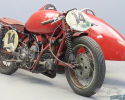 1949 Moto Guzzi Albatros - racer with flex sidecar