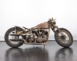 1989 HARLEY DAVIDSON RAT BIKE INSPIRED KNUCKLEHEAD ENGINE