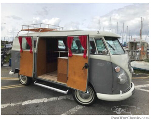 1963 VW T1 Westfalia SO33 Camper with pop up roof.