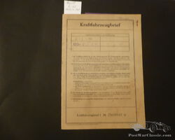 Tempo Rapid Bj.62 Kraftfahrzeugbrief mit Austin Motor